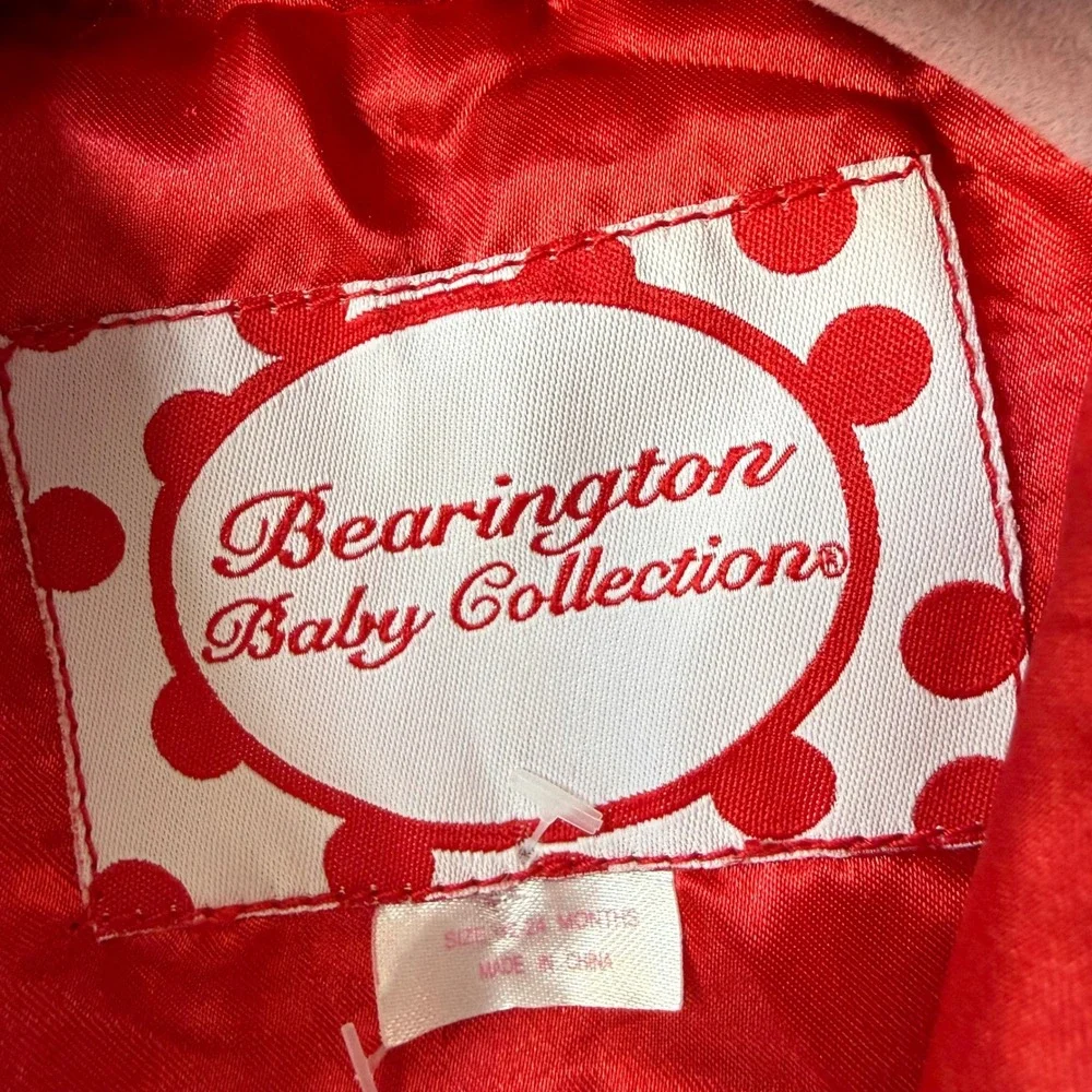 Bearington Baby Collections‎ Reindeer Fur Hooded Jacket Red Lined 12-24 Months